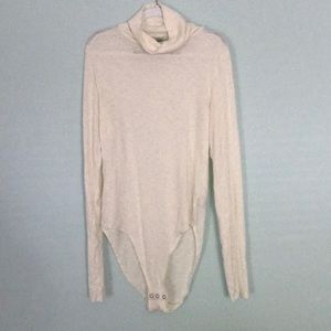 Aerie Long Sleeve White Bodysuit